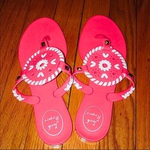 Jack Rogers Pink Jellies